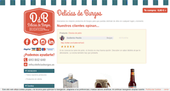 Desktop Screenshot of deliciasburgos.es